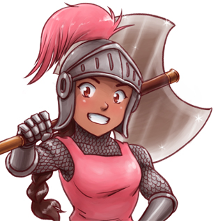 Pink Knight from The Adventures of Red Knight